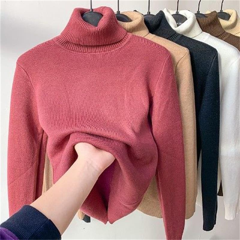 Winter Fleece Thick Knitted Undershirt